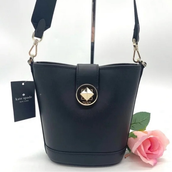 Kate Spade Audrey Mini Crossbody Bucket Bag KISS TURN LOCK MSRP: $329 NWT - Picture 9 of 14